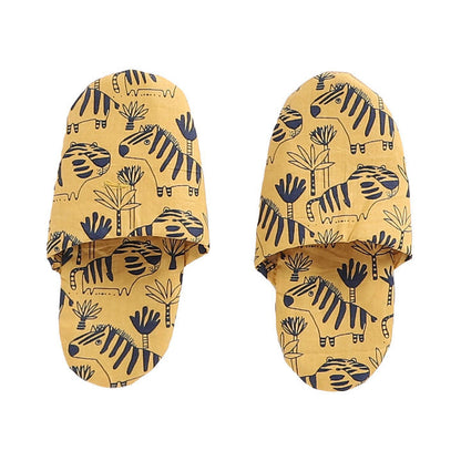 Animal Print Full Sleeve Top And Pyjama Set-Yellow