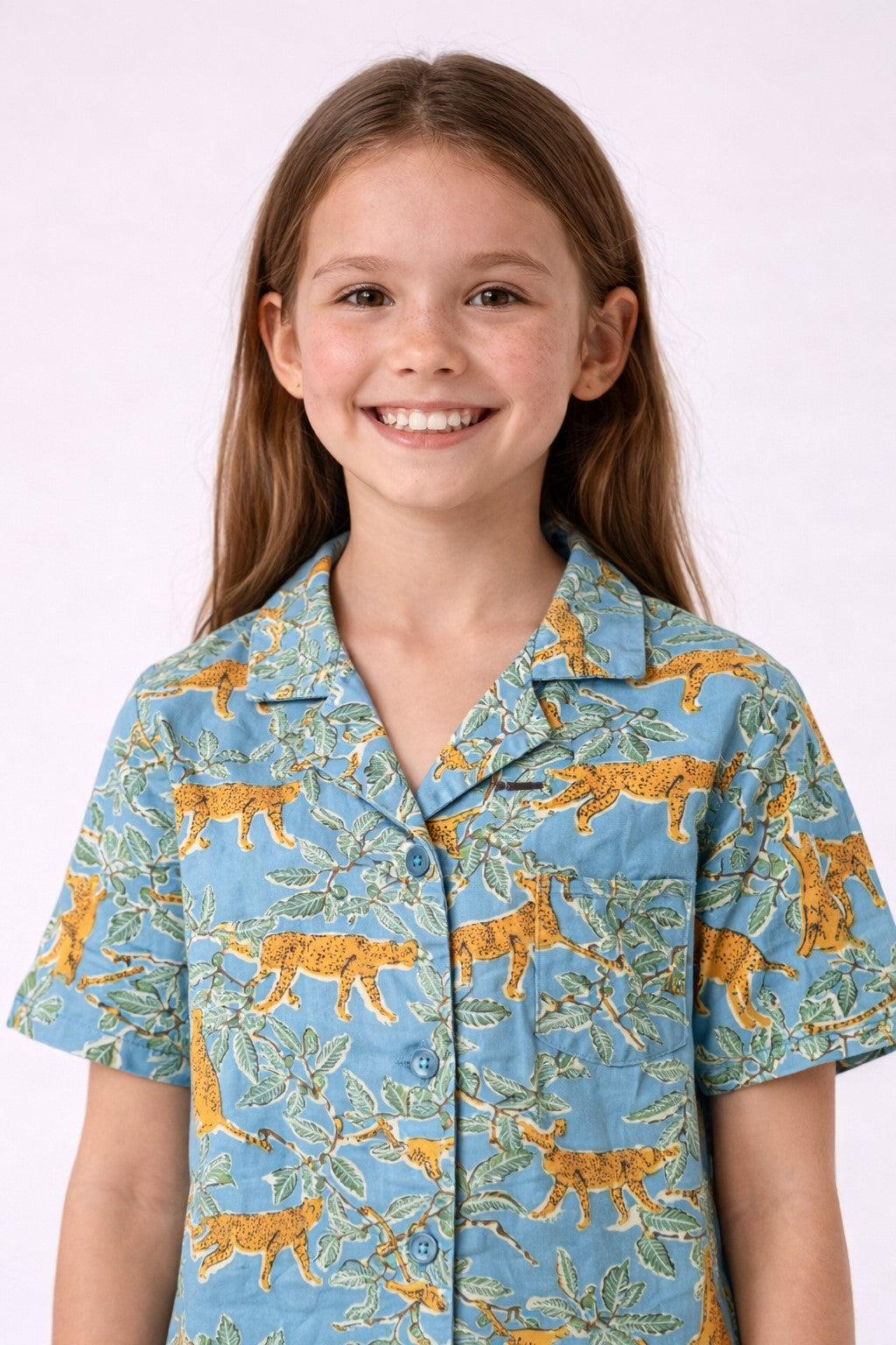 blue animal print nightsuit