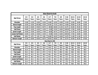 PICCOLO Red Kurta with Pyjama and Bandhani Printed Jacket